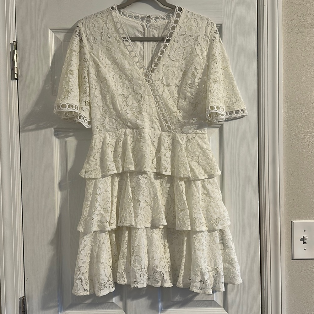 White lace dress